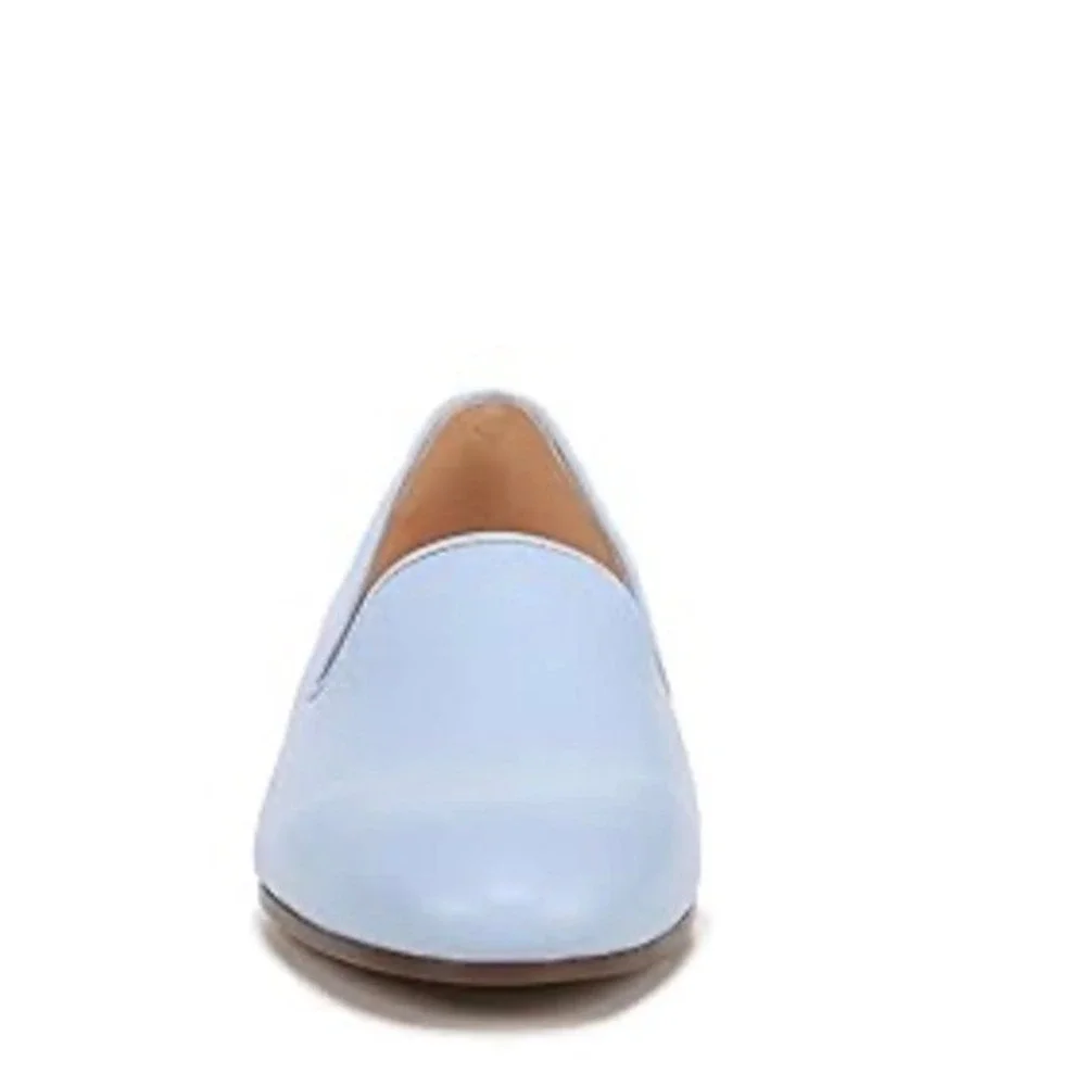Vionic Willa II Sky Blue‎ Leather Loafer Flat Womens 8 M Arch Support Shoe New